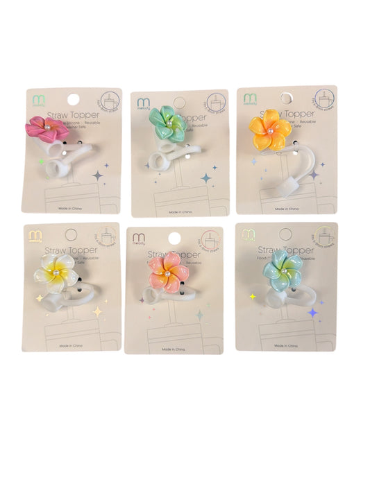 Flower Straw Toppers