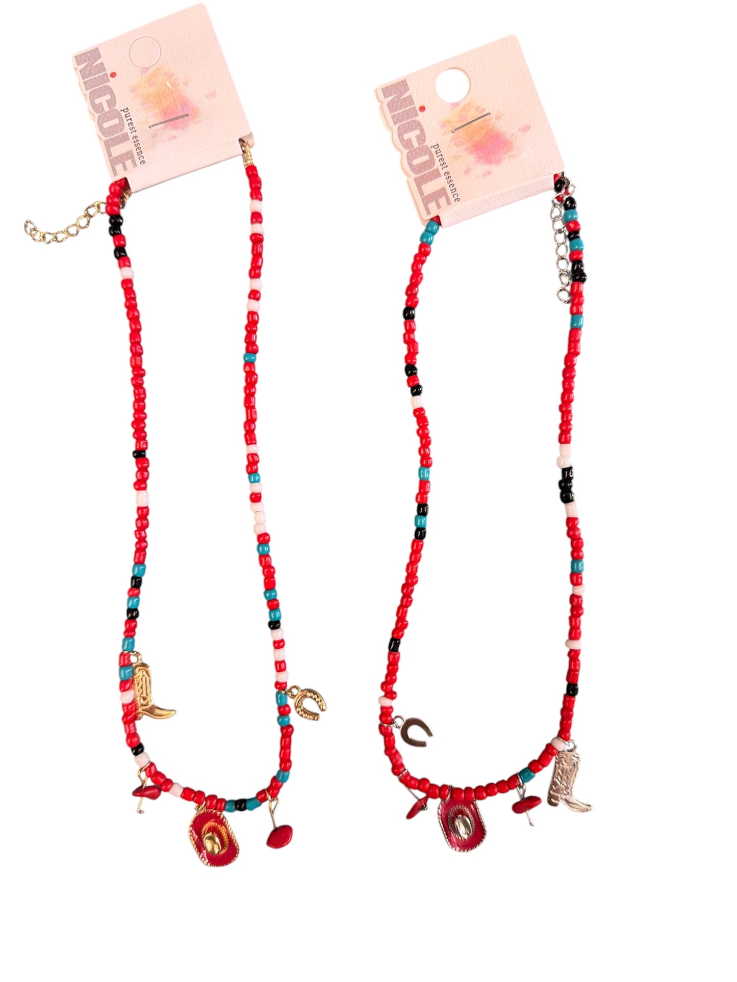 Beaded Western Charm Necklace