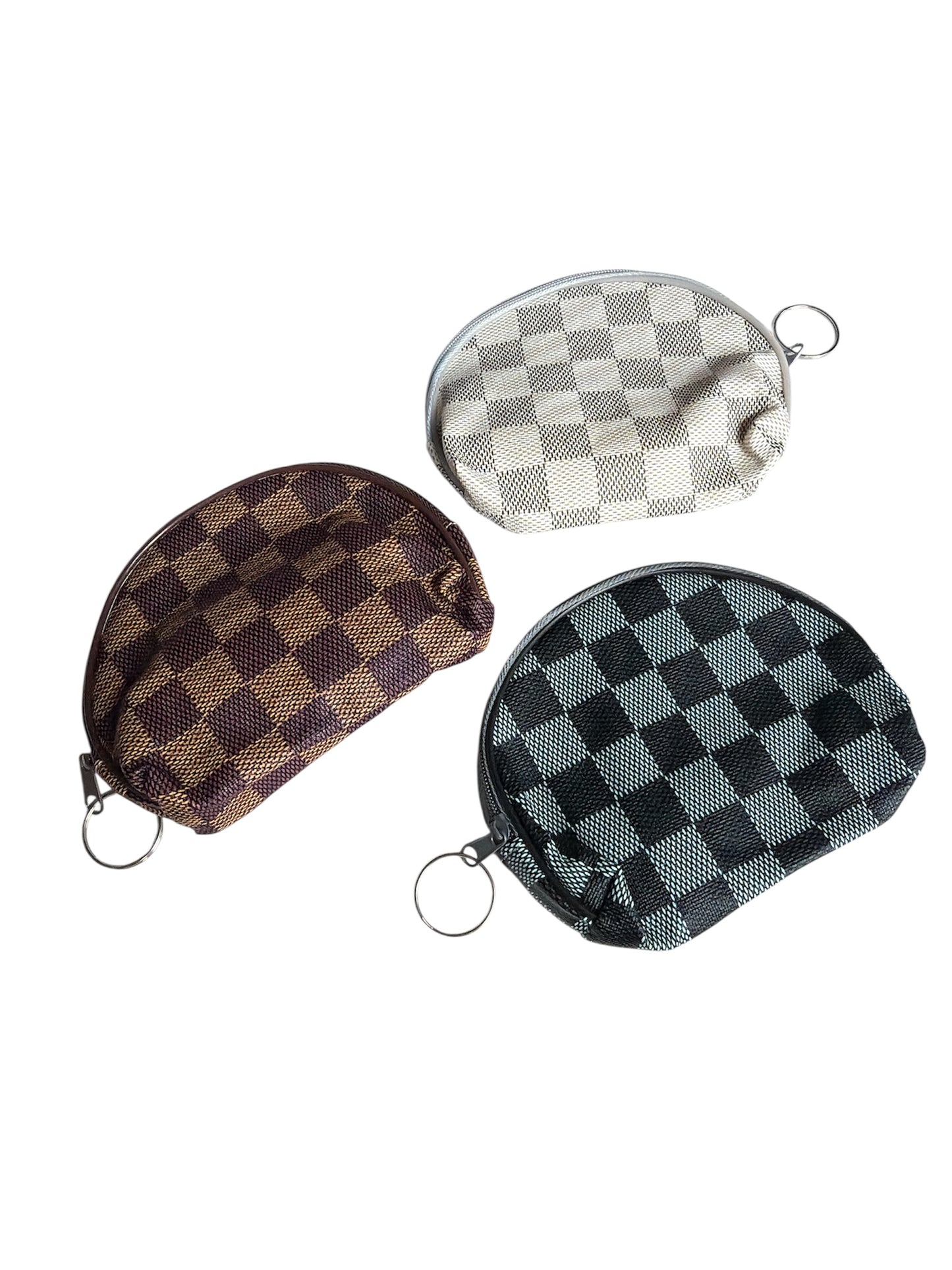 Checker Coin Bag