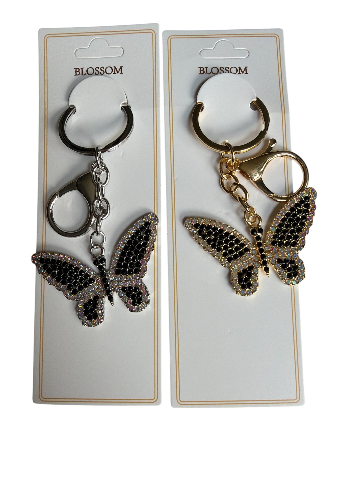Butterfly Bling Keychain Charms