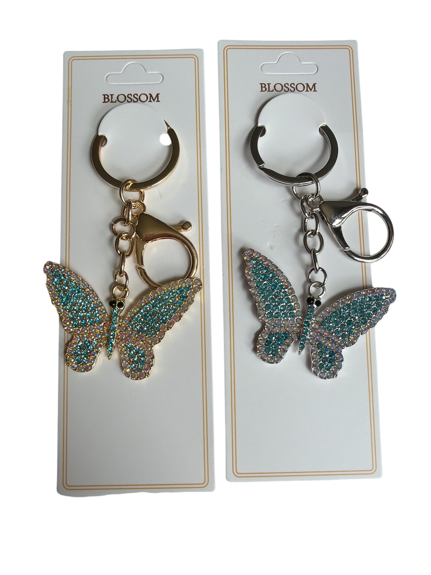 Butterfly Bling Keychain Charms