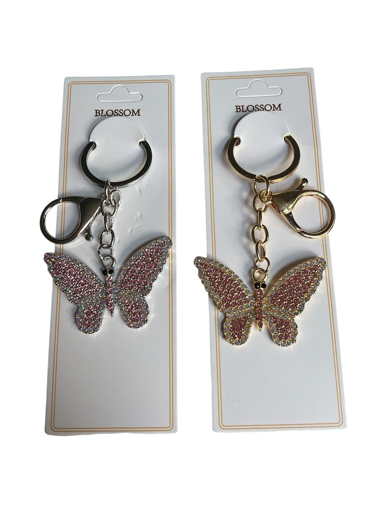 Butterfly Bling Keychain Charms