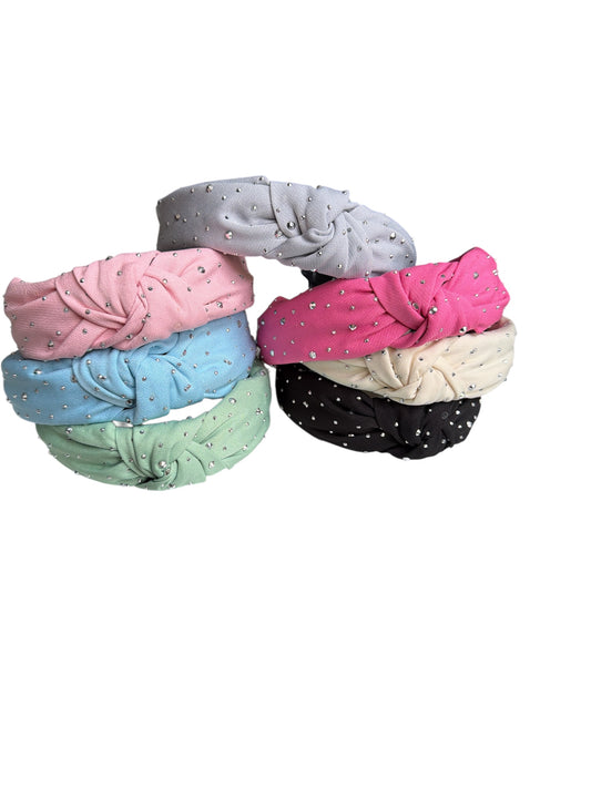 Solid Rhinestone Headband
