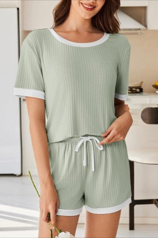 Ribbed Color Block Set