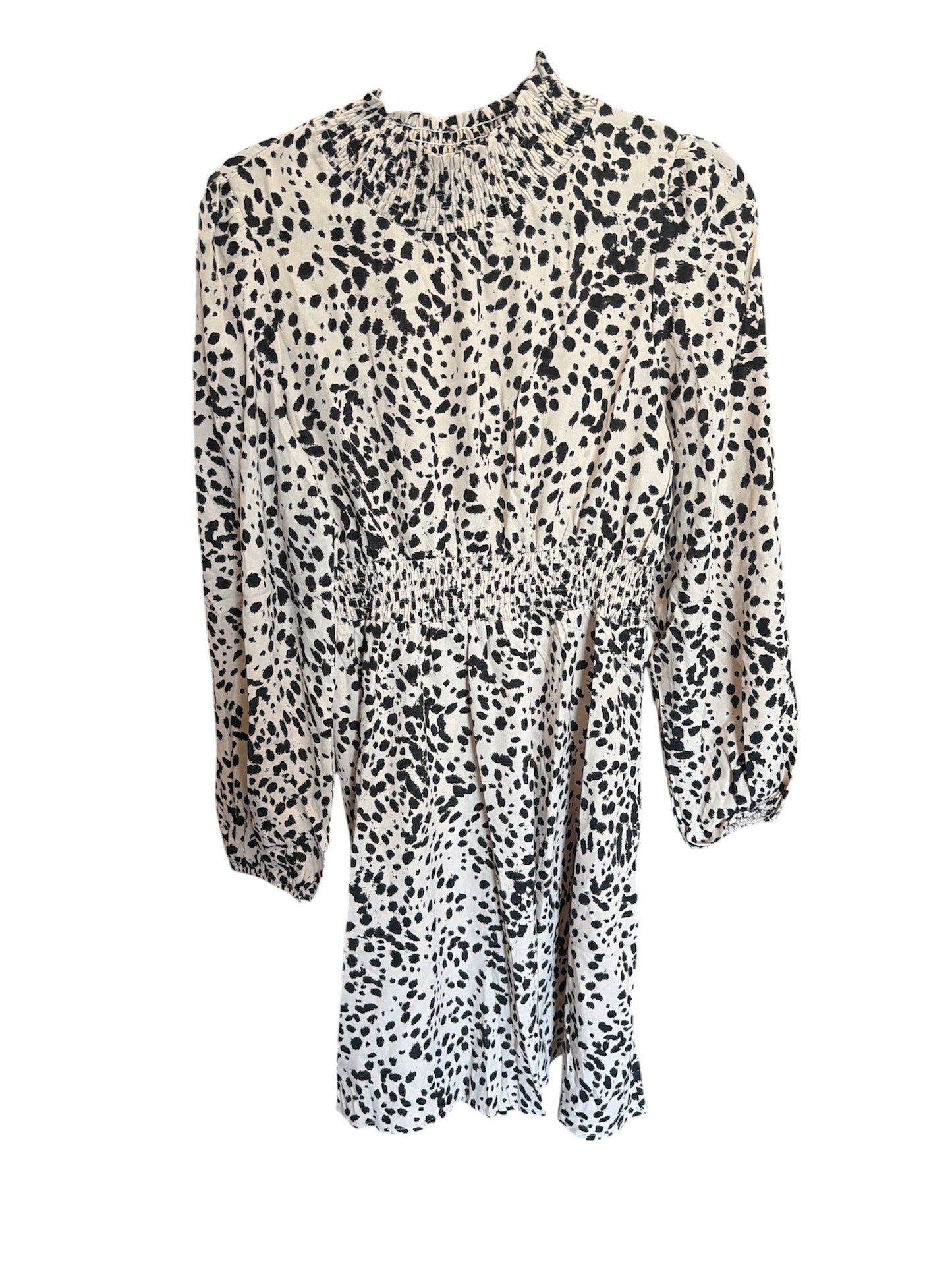 Leopard Mock Neck Dress