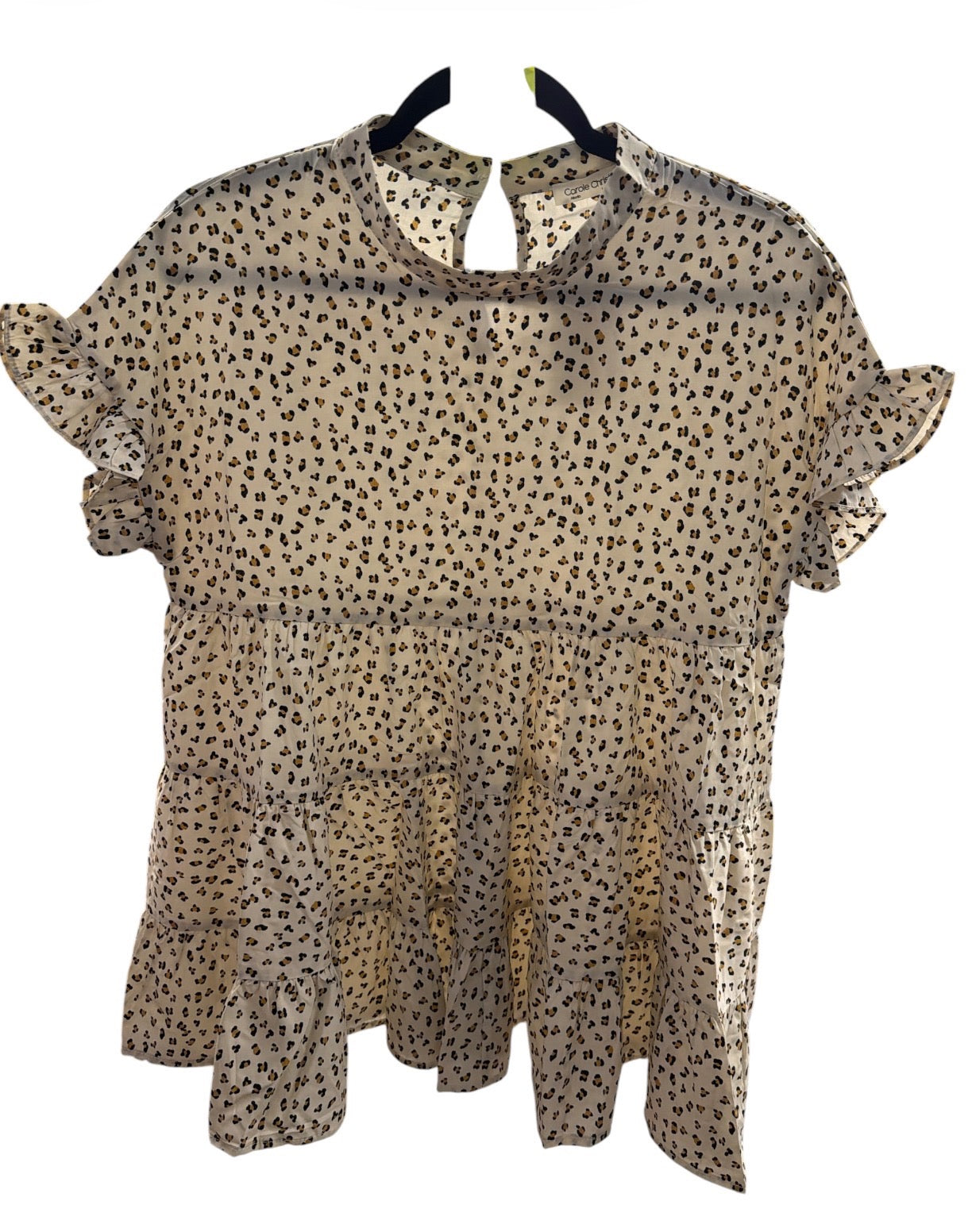 Cream Leopard Top
