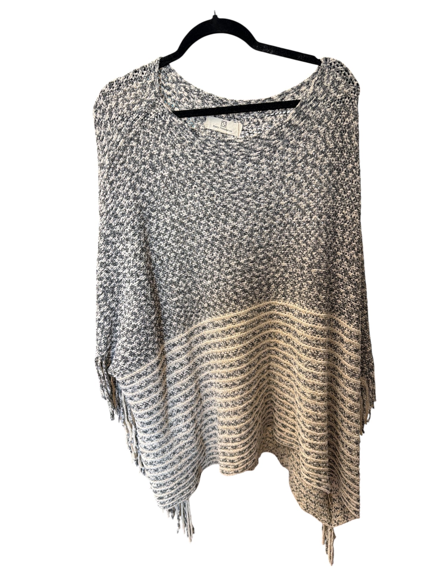 Onesize Scarf Poncho - Black