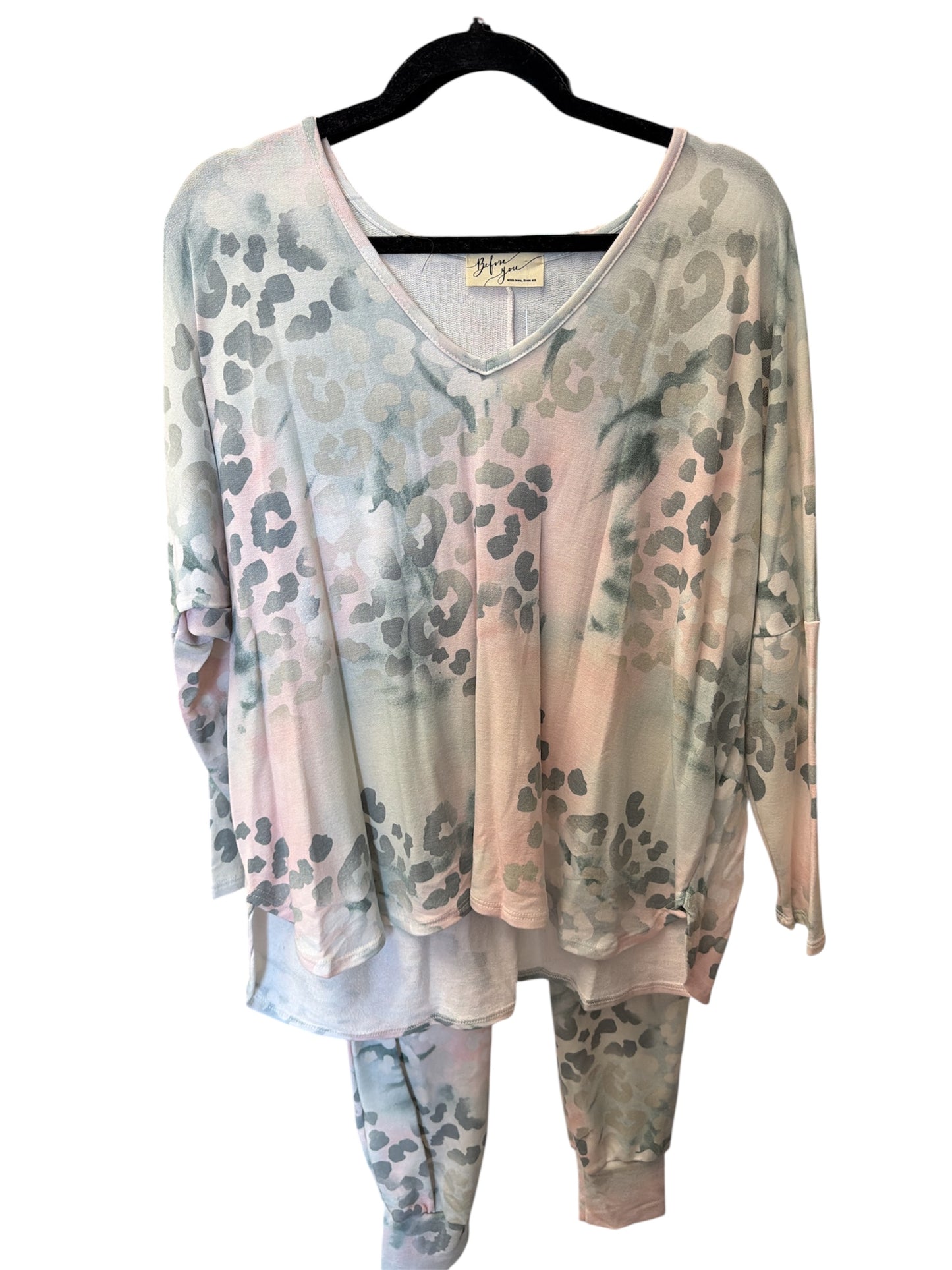 Leopard 2pc Set - Top & Joggers