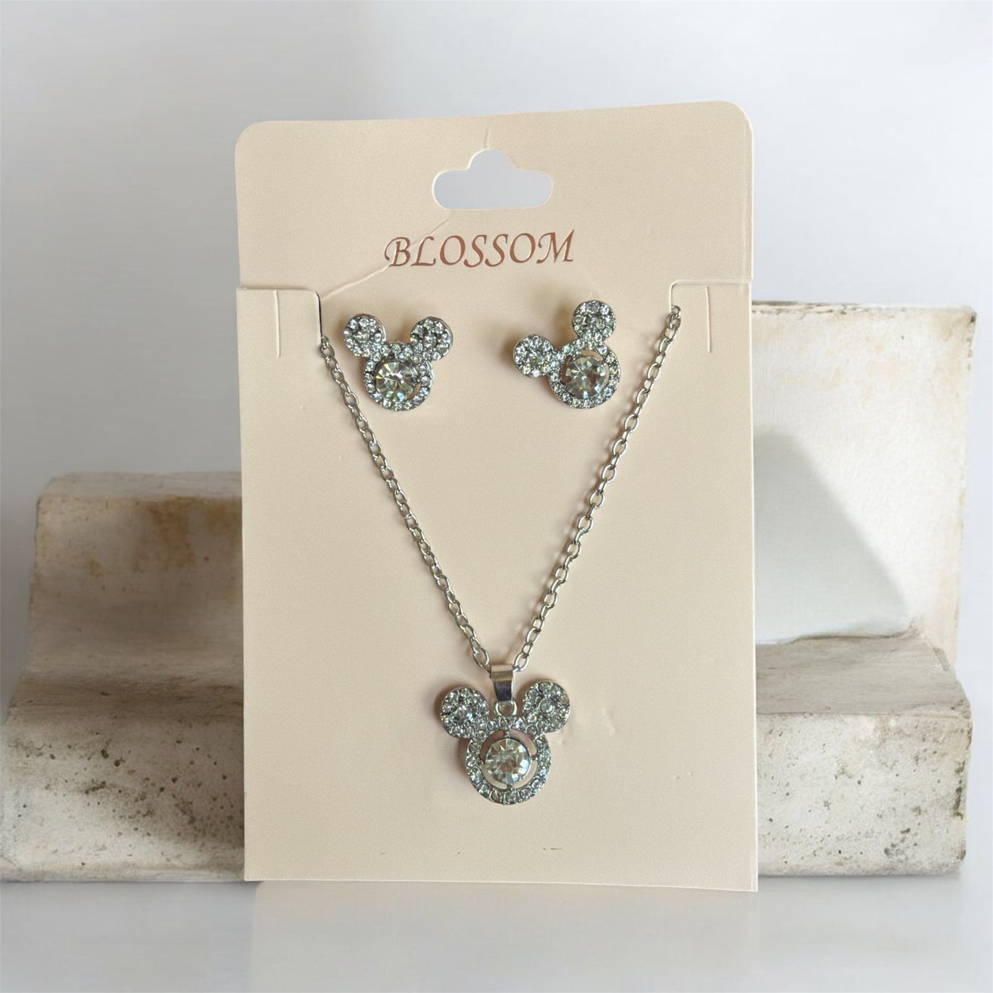 Mouse Earrings/Necklace Sets