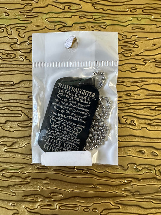 To my Daughter Necklace