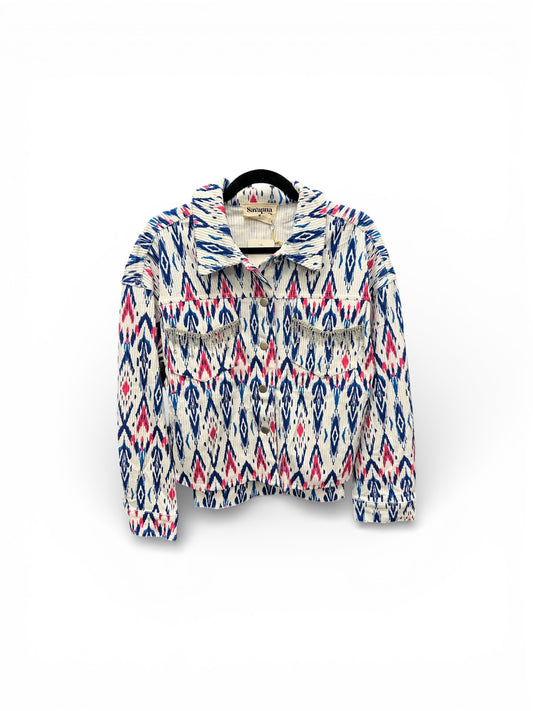 Corduroy Jacket Blue/Pink