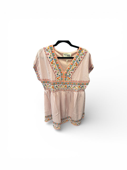 Embroidered Heart Dress