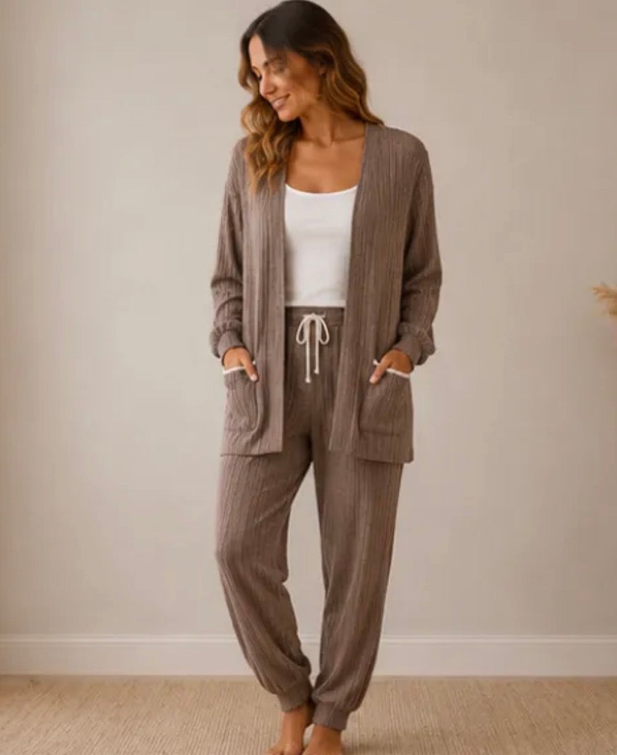 Blu Pepper Sets - Bottom & Cardigan