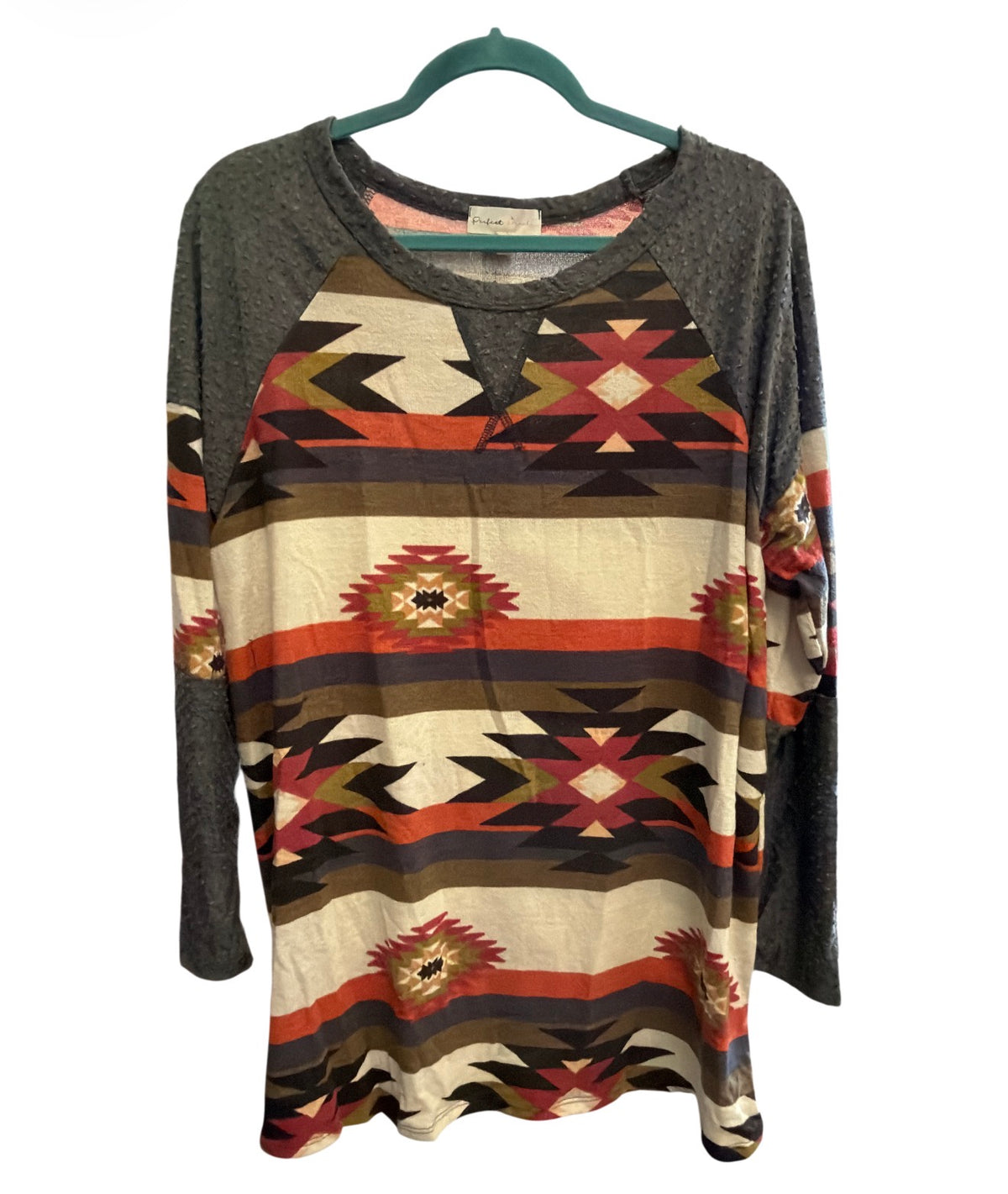 Perfect Peach Aztec Top