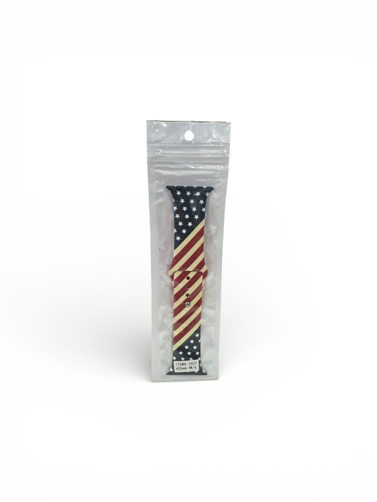 American Flag Silicone Watch Band 42/44mm
