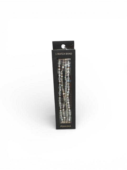 Gray Tan Beaded Watch Band 38mm