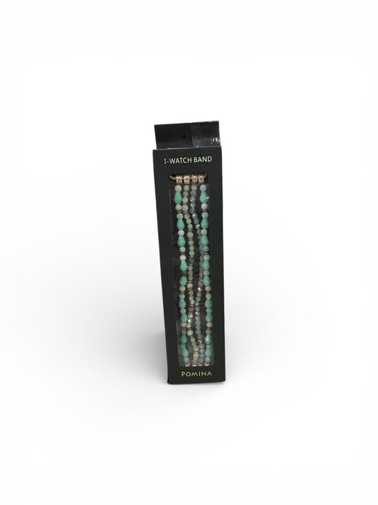 Teal White Watch Band 38mm