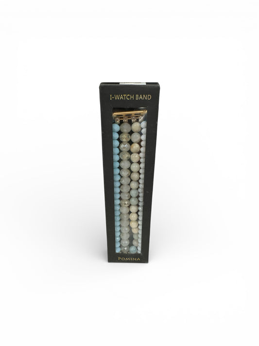 Baby Blue Beaded Watch Band 38mm