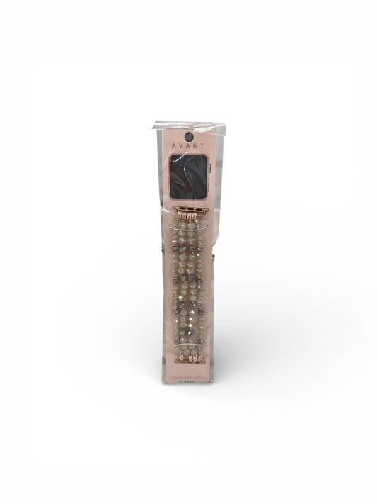 Tan Gray Beaded Watch Band 38/40mm