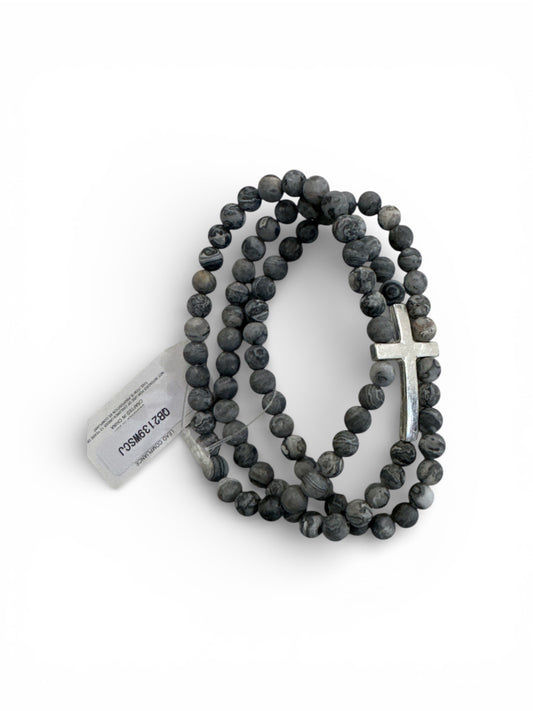 Beaded Cross Bracelet