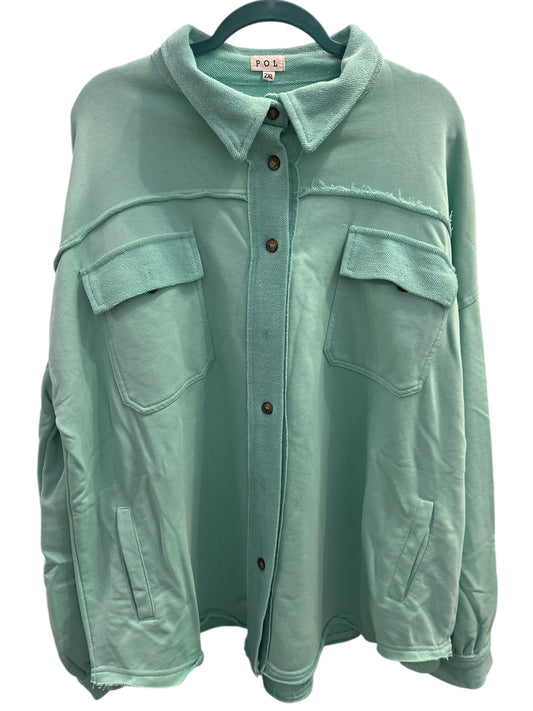 POL Teal Shacket