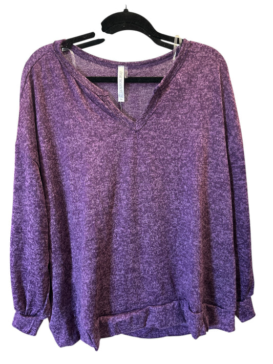 Dear Scarlett Brushed Purple Top