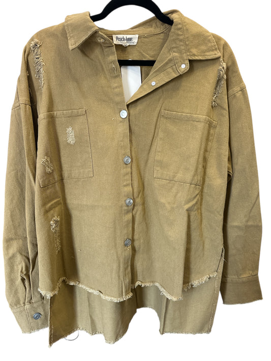 Peach Love Distressed Jacket