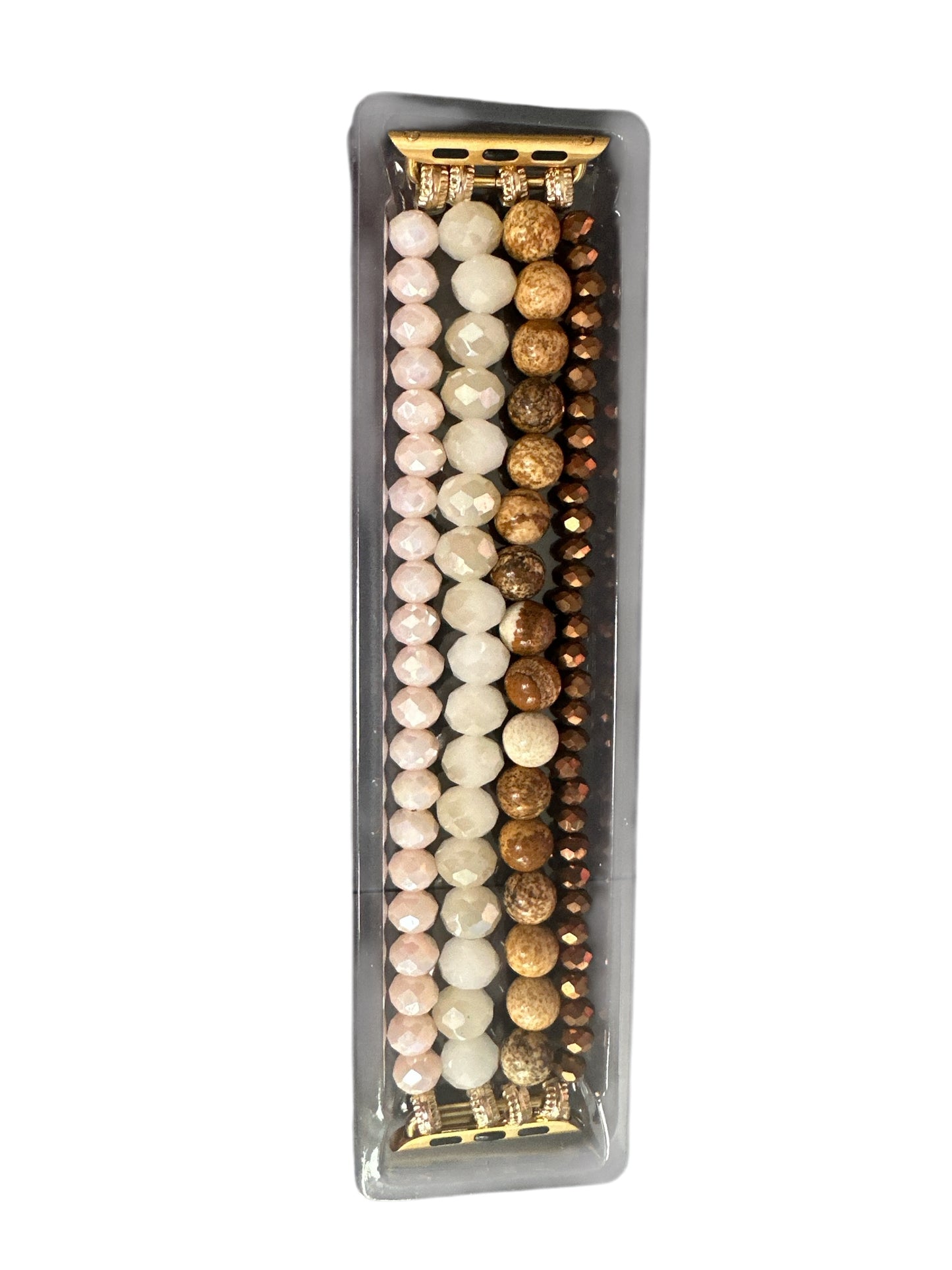 Copper Peach Beaded Watchband