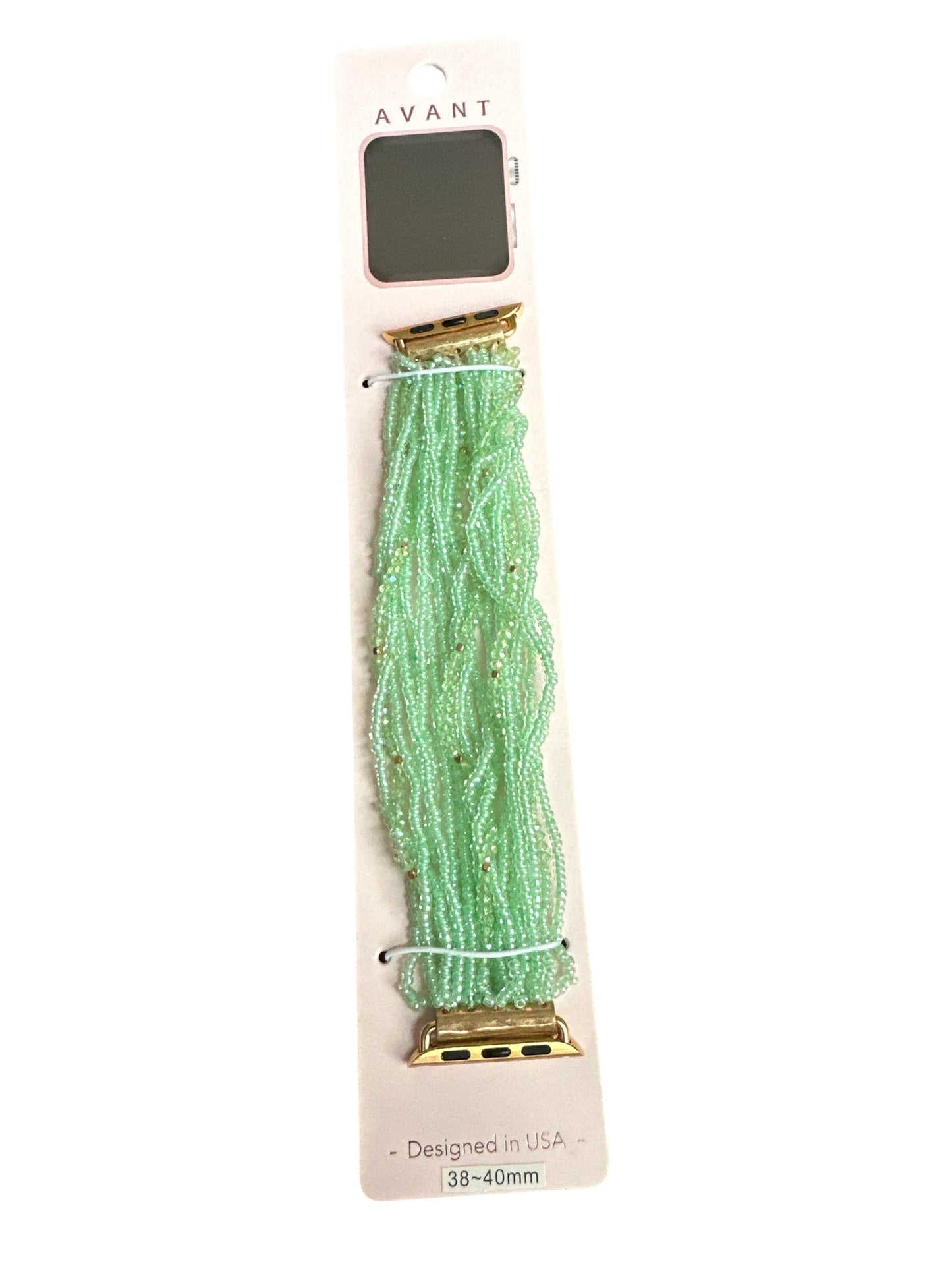 Mint Beaded Watchband 38-40mm