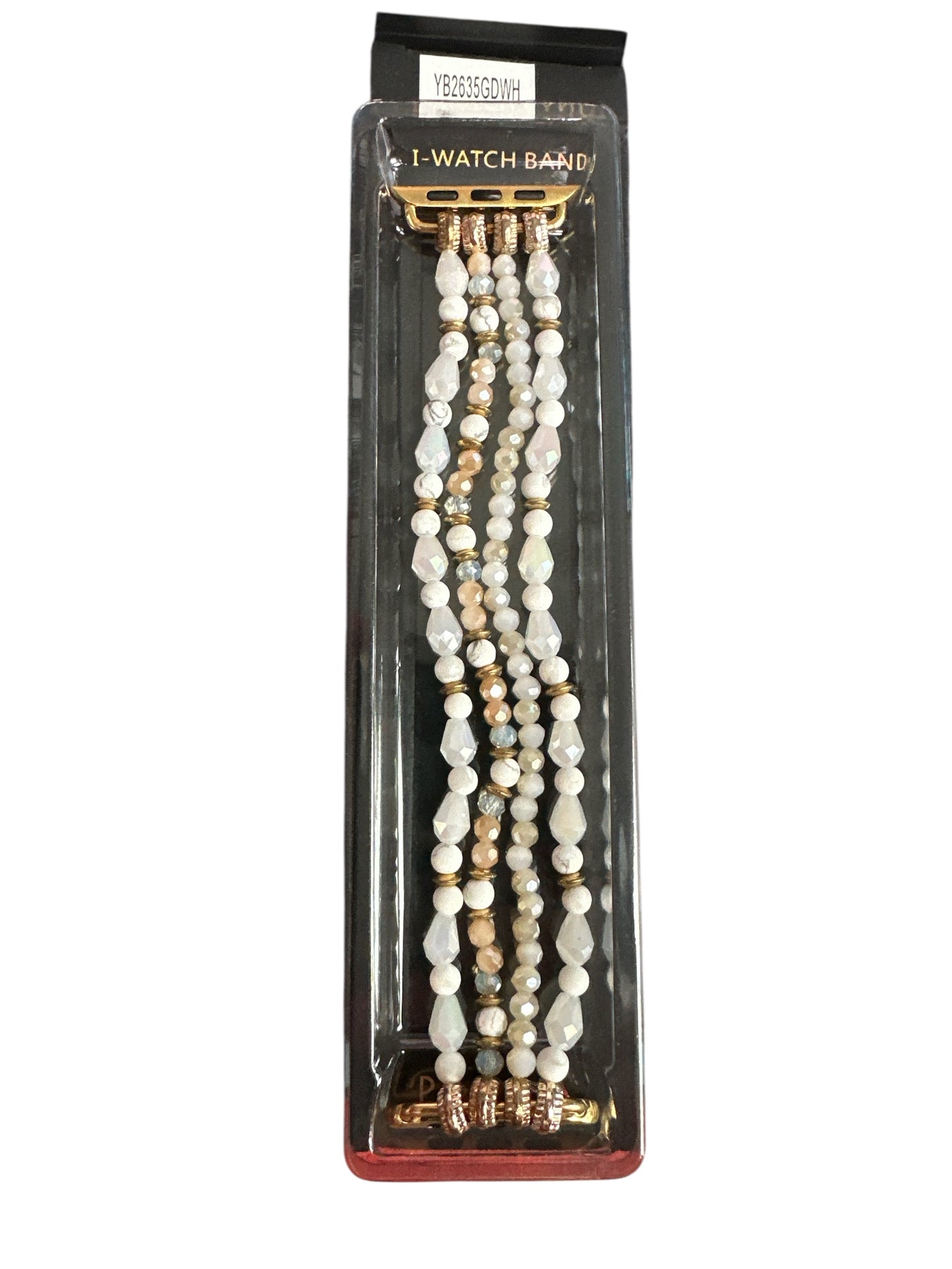 Peach Beaded Watchband 38mm