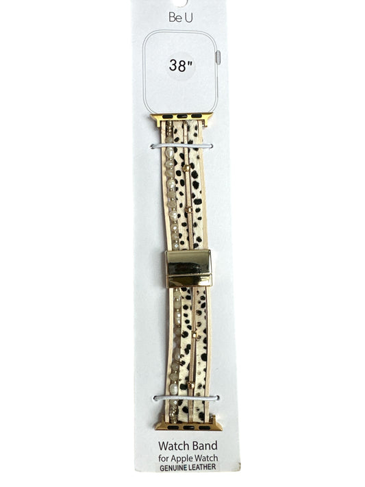 White Leopard Watchband 38”