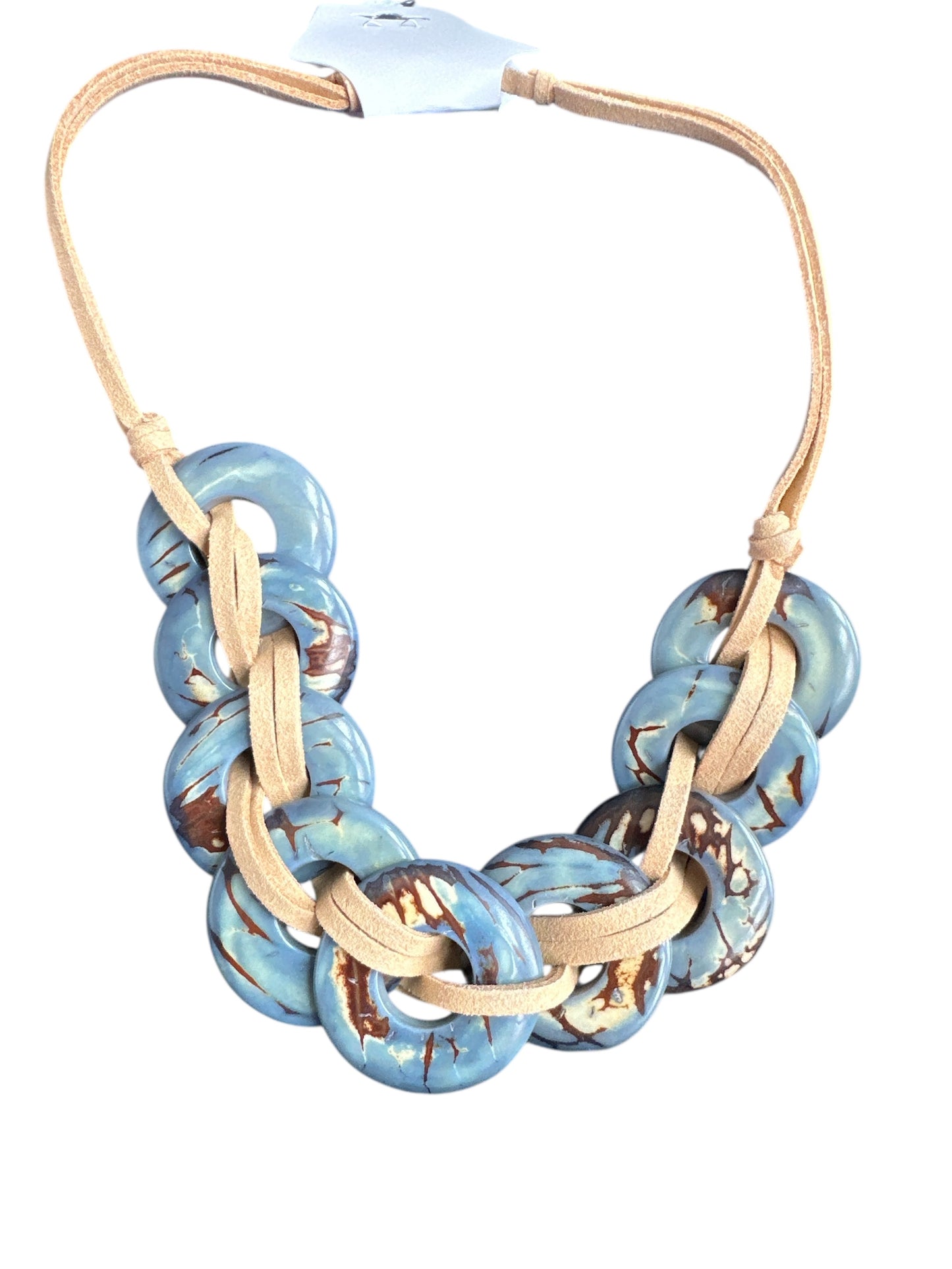 Tagua Light Blue Necklace
