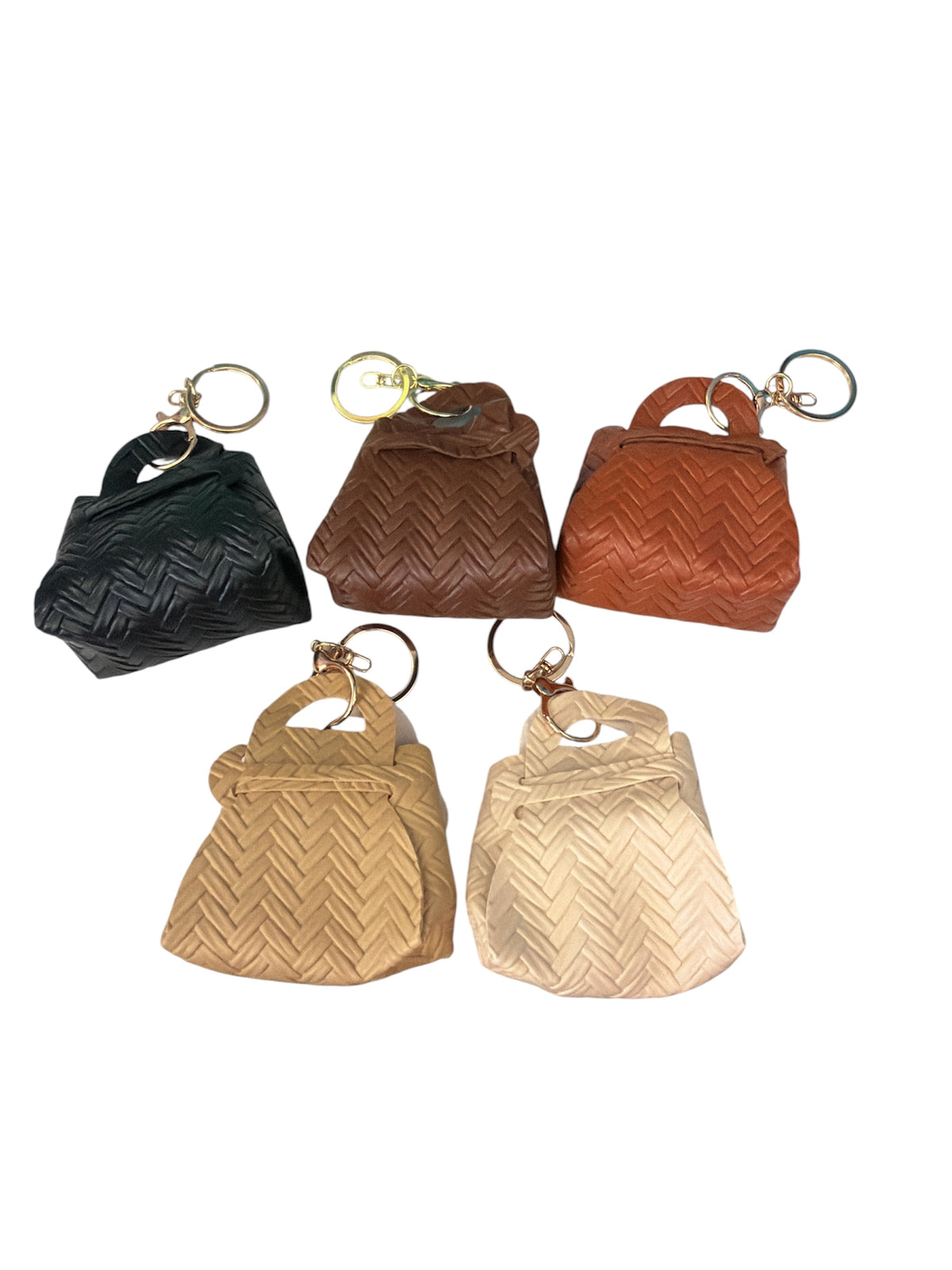 Vegan Leather Mini Purse Keychain