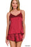 ZENANA SATIN CAMI & SHORT PJ SET