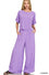 WOVEN SHORT SLEEVE & LONG PANTS SET