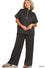 ZENANA SCUBA HIGH NECK HALF ZIP TOP & PANTS SET