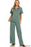 ZENANA SCUBA HIGH NECK HALF ZIP TOP & PANTS SET