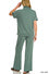 ZENANA SCUBA HIGH NECK HALF ZIP TOP & PANTS SET