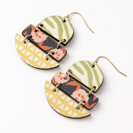 Reversible Wood Earrings