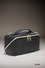 WOVEN VEGAN LEATHER COSMETIC BAG