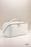 WOVEN VEGAN LEATHER COSMETIC BAG