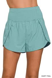 Zenana High Waisted Athletic Shorts