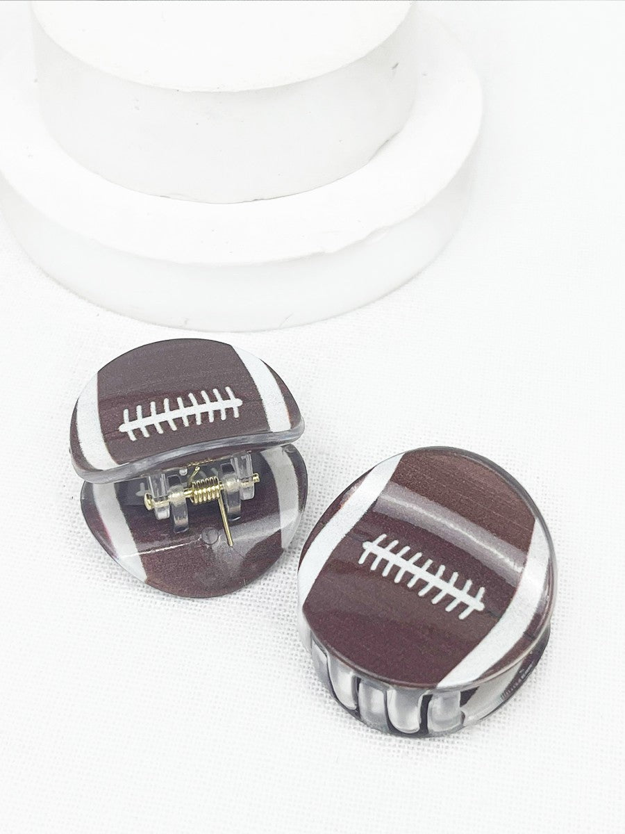 Sports Ball Theme Medium Size Claw Clips