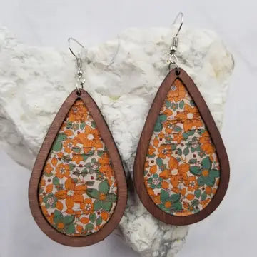 Fall Wood Earrings