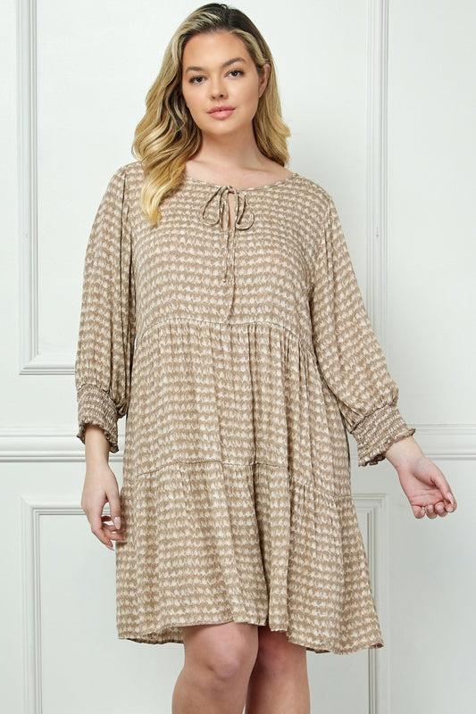 Woven Rayon Tiered Dress