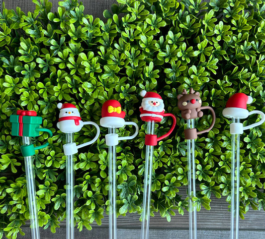 Christmas Straw Toppers