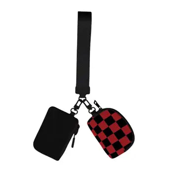 Checkered Dual Wristlet