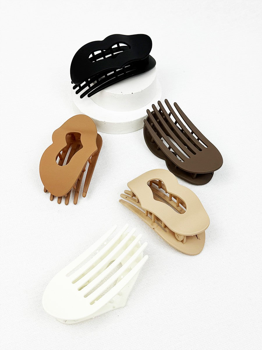 Matte Heart Flat Clips