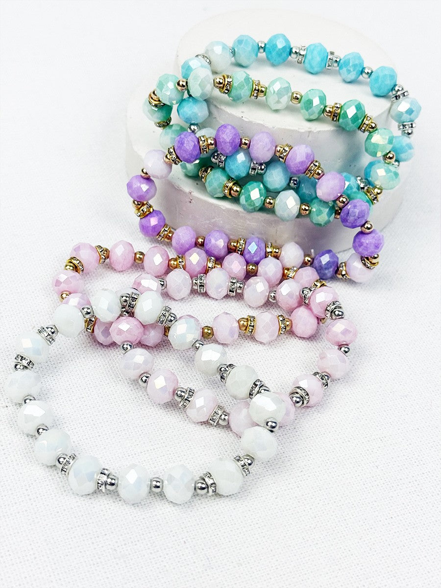 Soft Tone Glass Bracelets