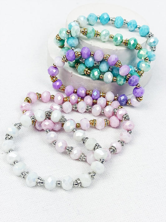 Soft Tone Glass Bracelets